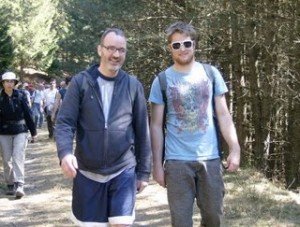 La Muse Fellowships - Brendan Wolfe and New Zealand artist Dave Beazley on the Onion Walk